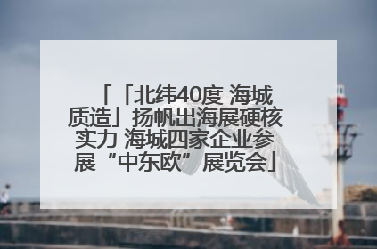 「北纬40度 海城质造」扬帆出海展硬核实力 海城四家企业参展“中东欧”展览会