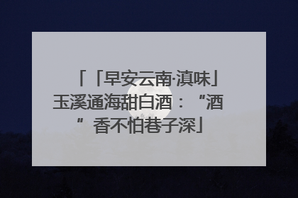 「早安云南·滇味」玉溪通海甜白酒：“酒”香不怕巷子深