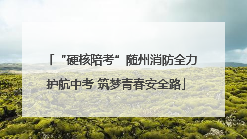 “硬核陪考”随州消防全力护航中考 筑梦青春安全路