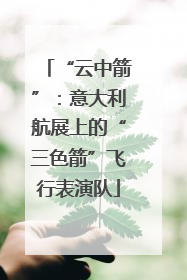 “云中箭”：意大利航展上的“三色箭”飞行表演队