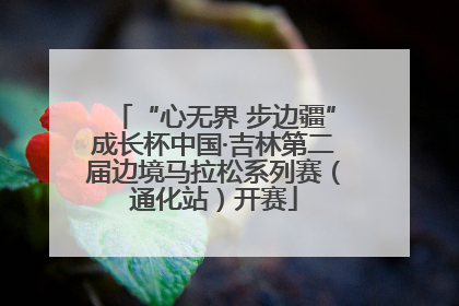 “心无界 步边疆”成长杯中国·吉林第二届边境马拉松系列赛（通化站）开赛