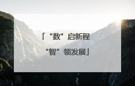 “数”启新程 “智”领发展