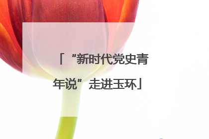 “新时代党史青年说”走进玉环