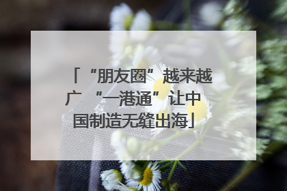 “朋友圈”越来越广 “一港通”让中国制造无缝出海