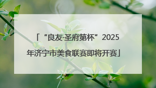 “良友·圣府第杯”2025年济宁市美食联赛即将开赛