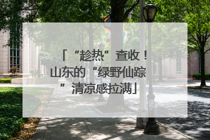 “趁热”查收！山东的“绿野仙踪”清凉感拉满