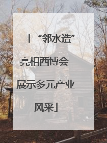 “邻水造”亮相西博会 展示多元产业风采