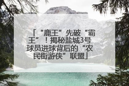 “鹿王”先破“霸王”！揭秘盐城3号球员进球背后的“农民街游侠”联盟