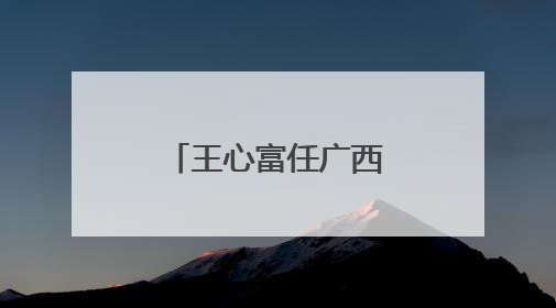 王心富任广西壮族自治区党委组织部部长
