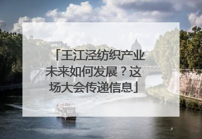 王江泾纺织产业未来如何发展？这场大会传递信息