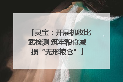 灵宝：开展机收比武检测 筑牢粮食减损“无形粮仓”