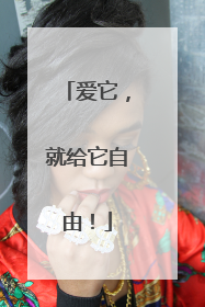 爱它，就给它自由！