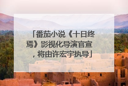 番茄小说《十日终焉》影视化导演官宣，将由许宏宇执导