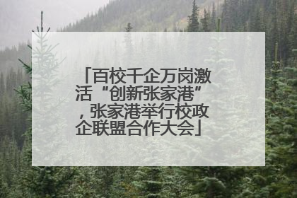 百校千企万岗激活“创新张家港”，张家港举行校政企联盟合作大会