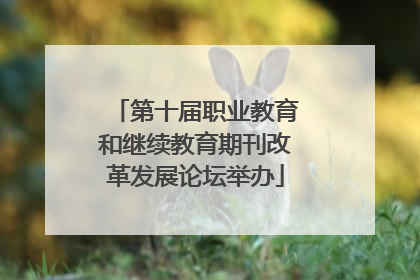 第十届职业教育和继续教育期刊改革发展论坛举办