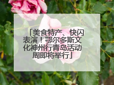 美食特产、快闪表演!鄂尔多斯文化神州行青岛活动周即将举行