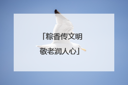 粽香传文明 敬老润人心