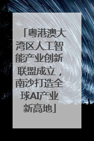 粤港澳大湾区人工智能产业创新联盟成立，南沙打造全球AI产业新高地