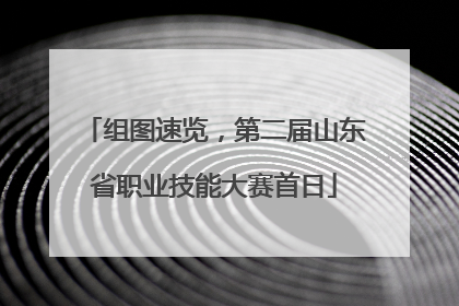 组图速览，第二届山东省职业技能大赛首日