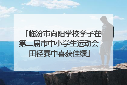 临汾市向阳学校学子在第二届市中小学生运动会田径赛中喜获佳绩