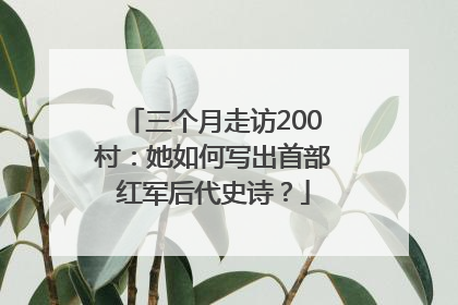 三个月走访200村：她如何写出首部红军后代史诗？