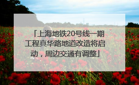 上海地铁20号线一期工程真华路地道改造将启动，周边交通有调整