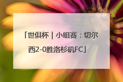 世俱杯｜小组赛：切尔西2-0胜洛杉矶FC