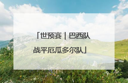 世预赛｜巴西队战平厄瓜多尔队