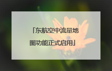 东航空中流量地图功能正式启用