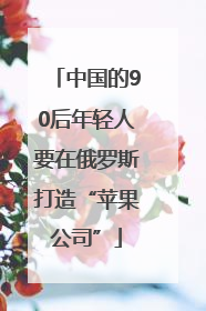 中国的90后年轻人要在俄罗斯打造“苹果公司”