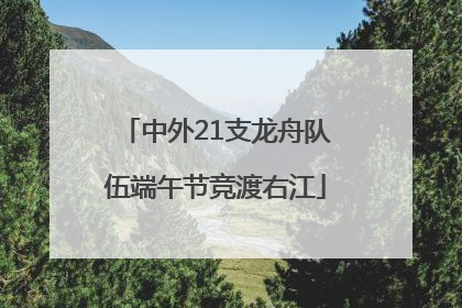 中外21支龙舟队伍端午节竞渡右江