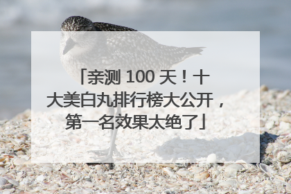 亲测 100 天！十大美白丸排行榜大公开，第一名效果太绝了