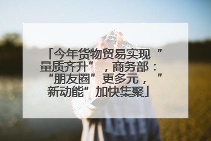 今年货物贸易实现“量质齐升”，商务部：“朋友圈”更多元，“新动能”加快集聚