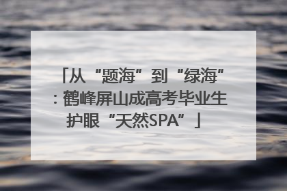从“题海”到“绿海”：鹤峰屏山成高考毕业生护眼“天然SPA”