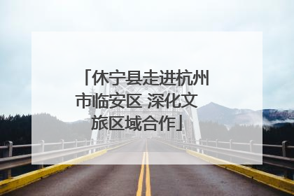 休宁县走进杭州市临安区 深化文旅区域合作