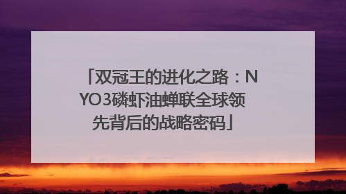 双冠王的进化之路：NYO3磷虾油蝉联全球领先背后的战略密码