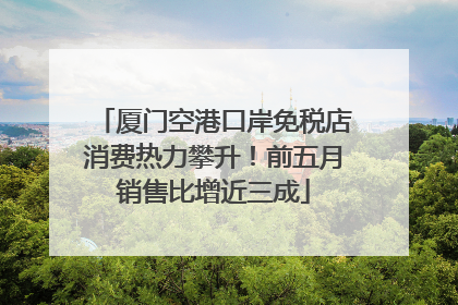 厦门空港口岸免税店消费热力攀升！前五月销售比增近三成