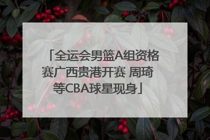 全运会男篮A组资格赛广西贵港开赛 周琦等CBA球星现身