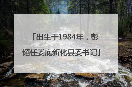 出生于1984年，彭韬任娄底新化县委书记