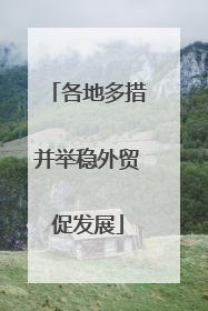 各地多措并举稳外贸促发展