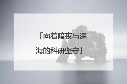 向着暗夜与深海的科研坚守