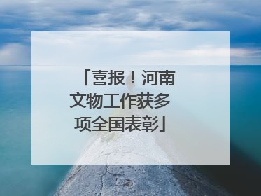 喜报！河南文物工作获多项全国表彰
