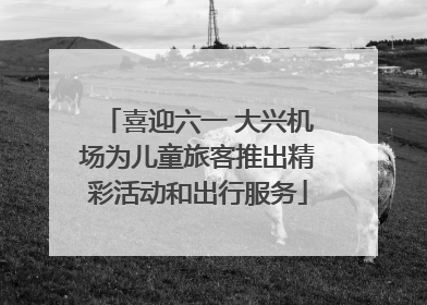喜迎六一 大兴机场为儿童旅客推出精彩活动和出行服务