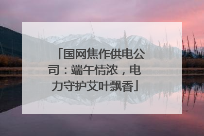 国网焦作供电公司：端午情浓，电力守护艾叶飘香