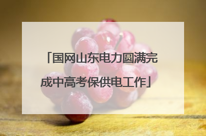 国网山东电力圆满完成中高考保供电工作