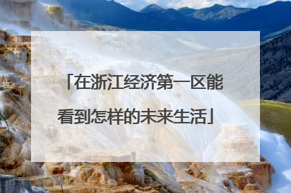 在浙江经济第一区能看到怎样的未来生活
