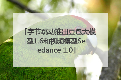 字节跳动推出豆包大模型1.6和视频模型Seedance 1.0