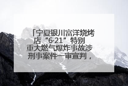 宁夏银川富洋烧烤店“6·21”特别重大燃气爆炸事故涉刑事案件一审宣判，15名被告人分别判刑六年至一年不等