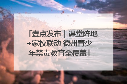 壹点发布｜课堂阵地+家校联动 德州青少年禁毒教育全覆盖