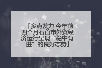多点发力 今年前四个月石首市外贸经济运行呈现“稳中有进”的良好态势